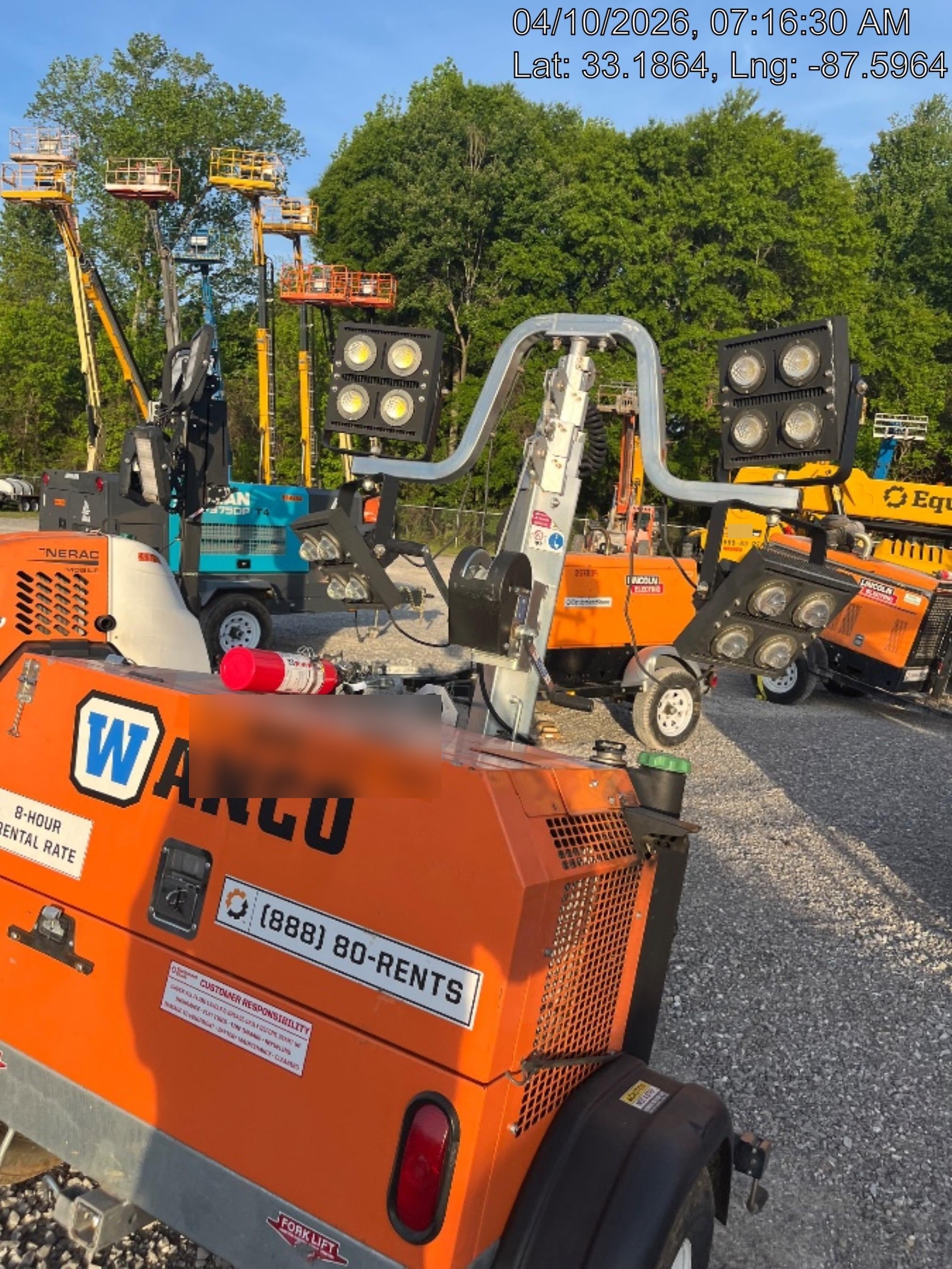 2023 Wanco WLTT-4MM4K Diesel, Deep Sea Controller, Shore Power Plug, Auto Start, (4) 350W LED Floodlights, 4kW Generator, 60 Gal Fuel Tank, 2" Ball, T3