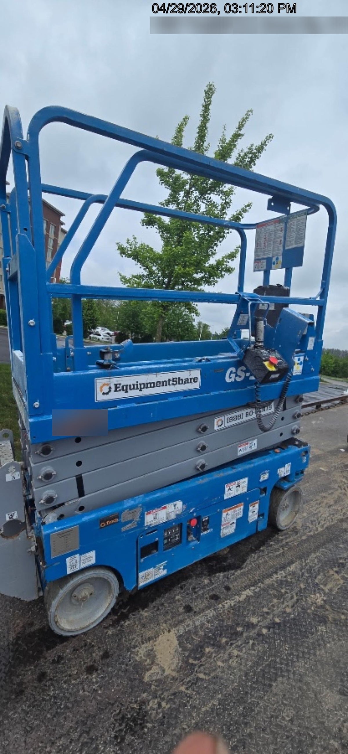 2020 Genie GS-1930 Solid Non Marking Tires, Beacon, Folding rails with half height swing gate