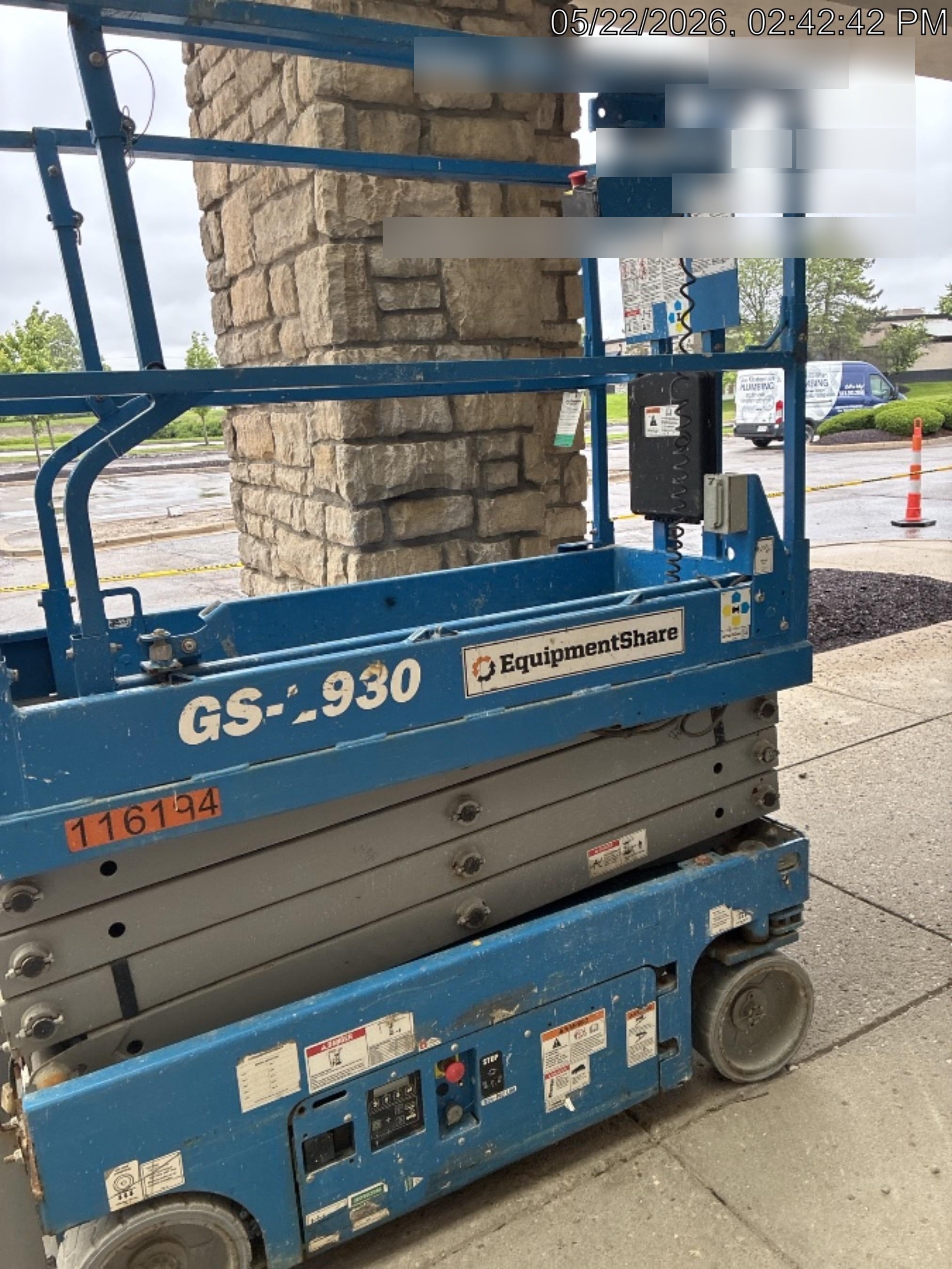2020 Genie GS-1930 Solid Non Marking Tires, Beacon, Folding rails with half height swing gate