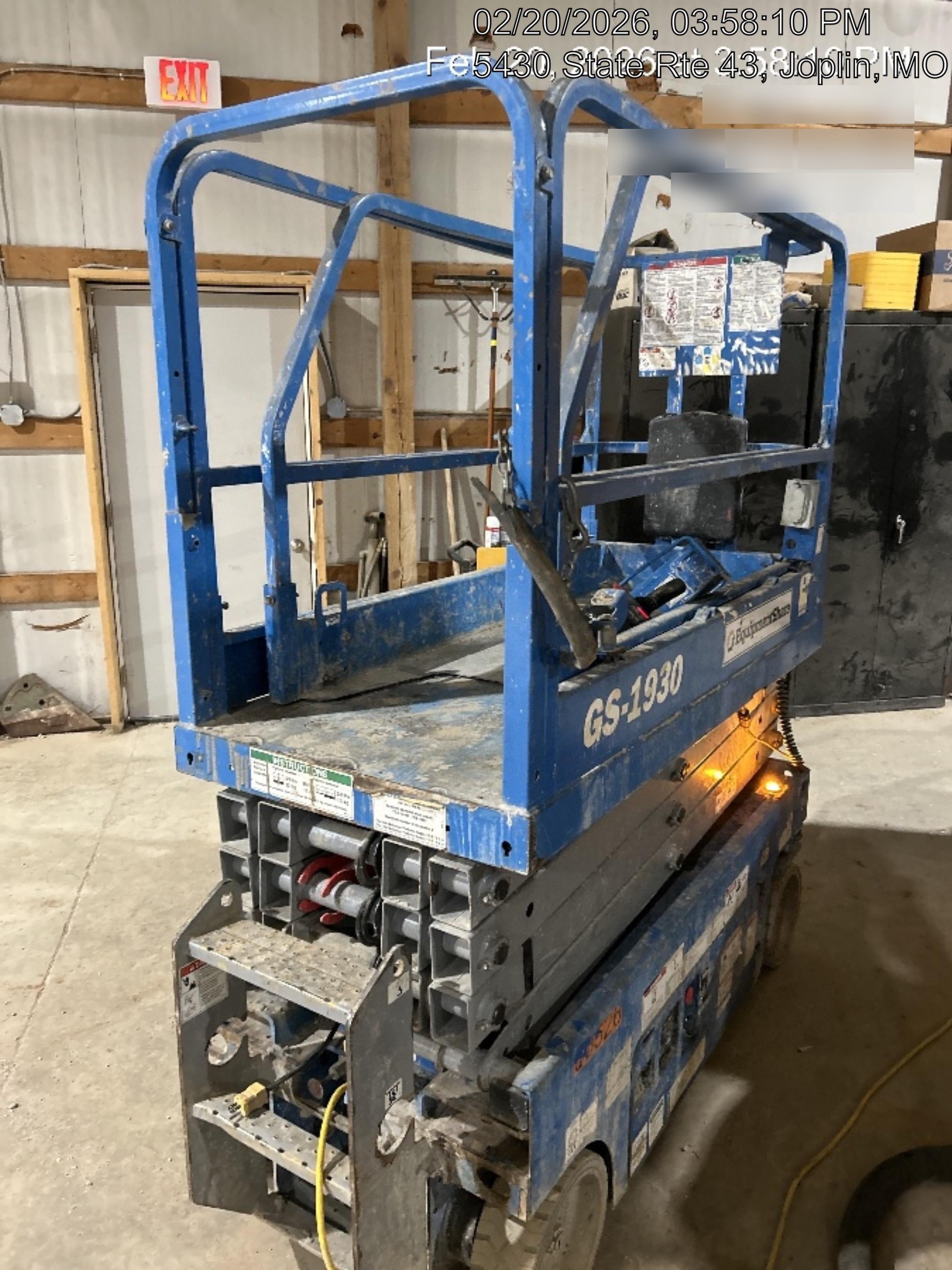 2019 Genie GS-1930 Fixed Rails with Chain Entry
