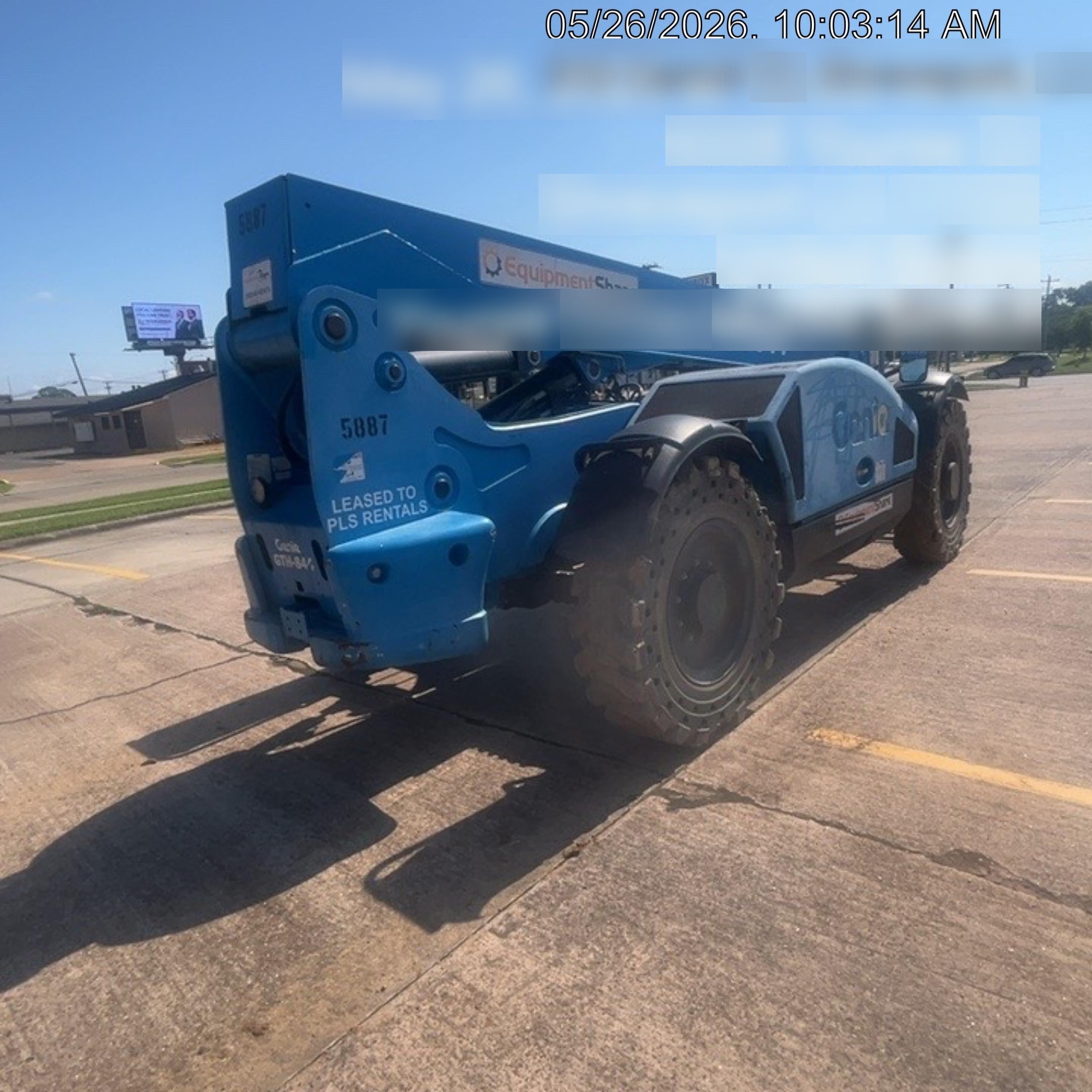 2017 Genie GTH-844 Genie GTH-844, Solid Tires, 60" carriage/forks, Open ROPS, Work Lights