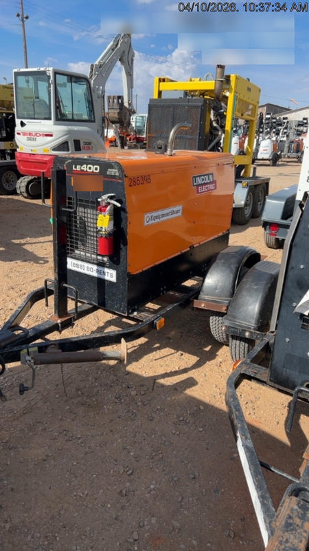 2022 Lincoln Electric LE400 Kubota V1505, Trlr, Cable Rack, Light Kit, ES Decals, T3