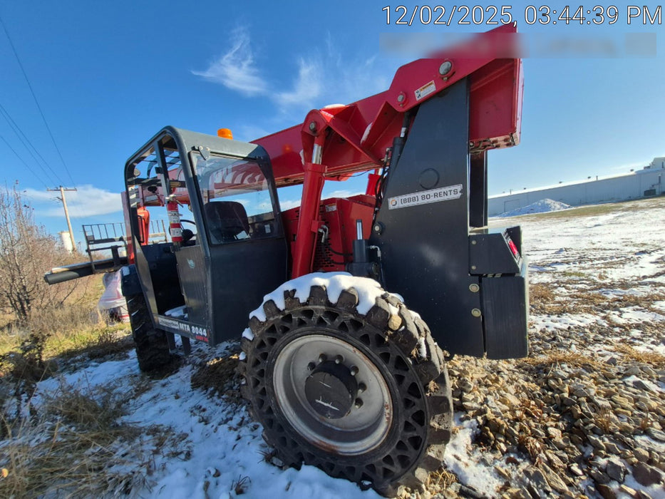2019 Manitou MTA8044 MTA8044 - 74 HP T4, Canopy, Worklights/Strobe, Beacon, 66" Carriage, 48" Forks, Solid Tires, Lift Hook, Aux Hydraulics
