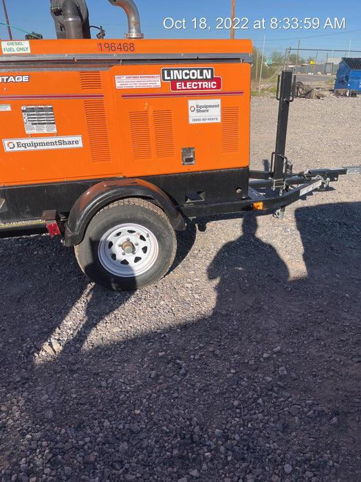2021 Lincoln Electric Vantage 549X Ready Pak 3, ORANGE (includes trailer, cable rack, fender light kit)