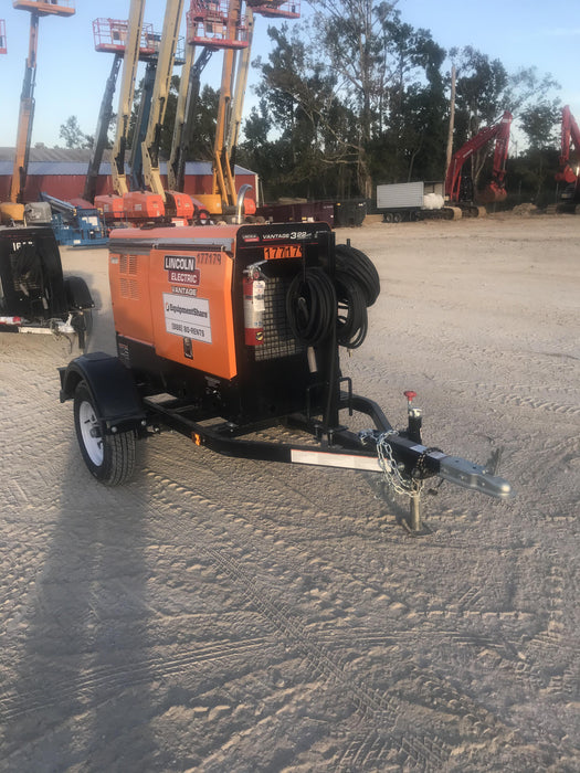 2021 Lincoln Electric Vantage 322 Vantage 322 Ready Pak 3 w/ Decals, ORANGE (includes trailer, cable rack, fender light kit) NO Telematics