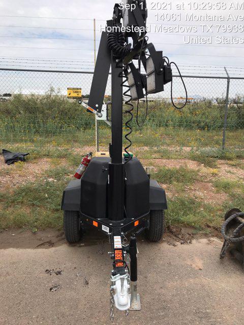 2021 Allmand NLV3GR (4) LED Light Fixture 350W, 23' Vertical Mast, 3kW Prime, Towable, Deep Sea L401, Leveling Jacks, Yanmar T4F 5.8hp