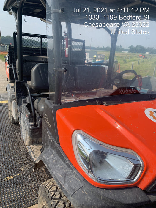 2020 Kubota RTV-X1140W-H Canopy, 4-Seater, Diesel, Windshield Acrylic Clear, Strobe Light, Backup Alarm