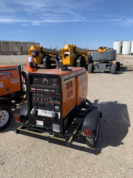 2021 Lincoln Electric Vantage 322 Vantage 322 Ready Pak 3 w/ Decals, ORANGE (includes trailer, cable rack, fender light kit) NO Telematics