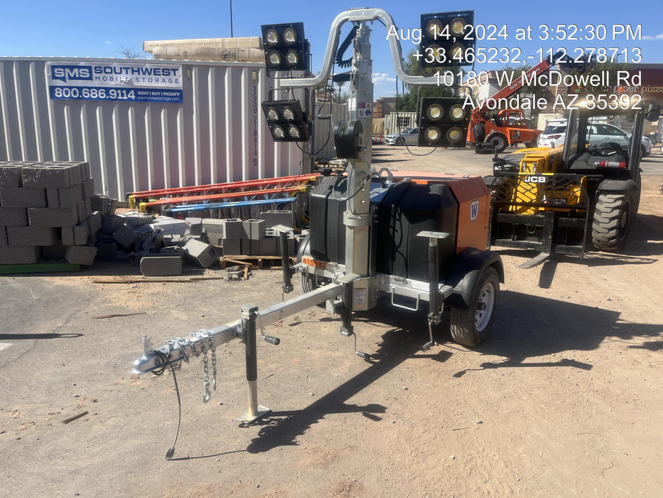 2024 Wanco WLTT-4MM4K Diesel, Deep Sea Controller, Shore Power Plug, Auto Start, (4) 350W LED Floodlights, 4kW Generator, 60 Gal Fuel Tank, 2" Ball, T3