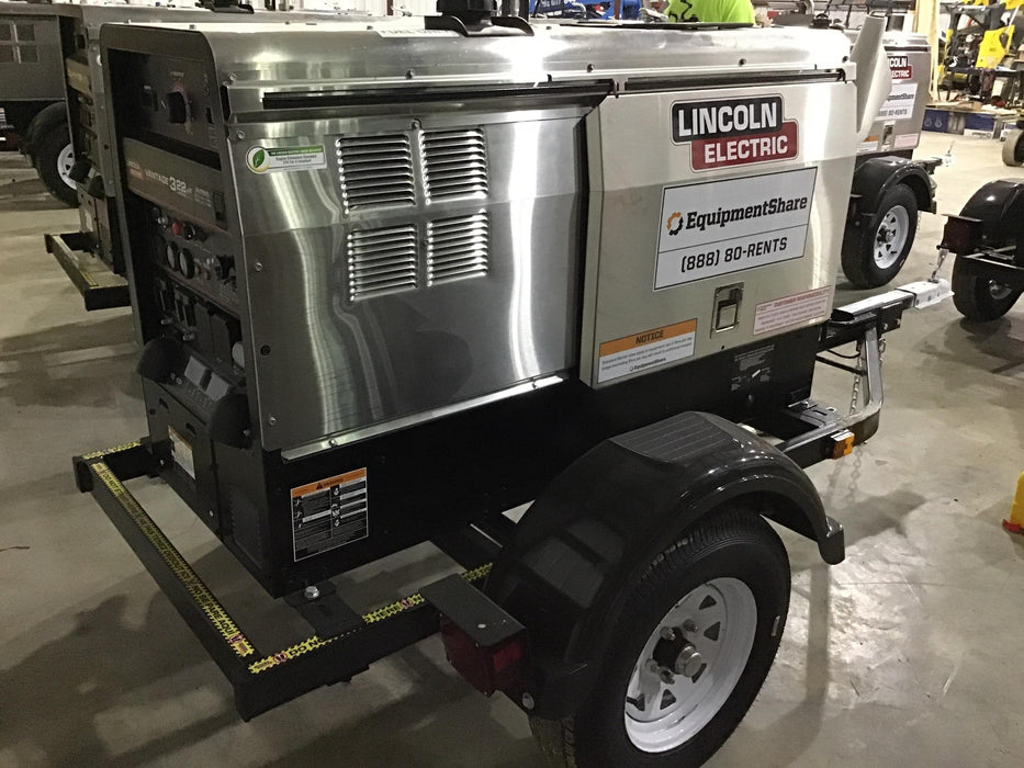2019 Lincoln Electric Vantage 322 Lincoln Vantage 322 Welder w/Trailer, Light Kit, Cable Rack