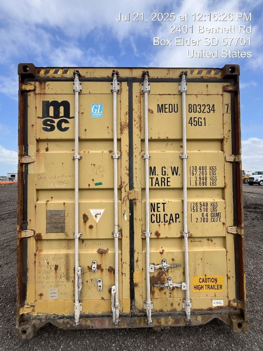 2021 CONEX Storage Container 8'x8'x40'