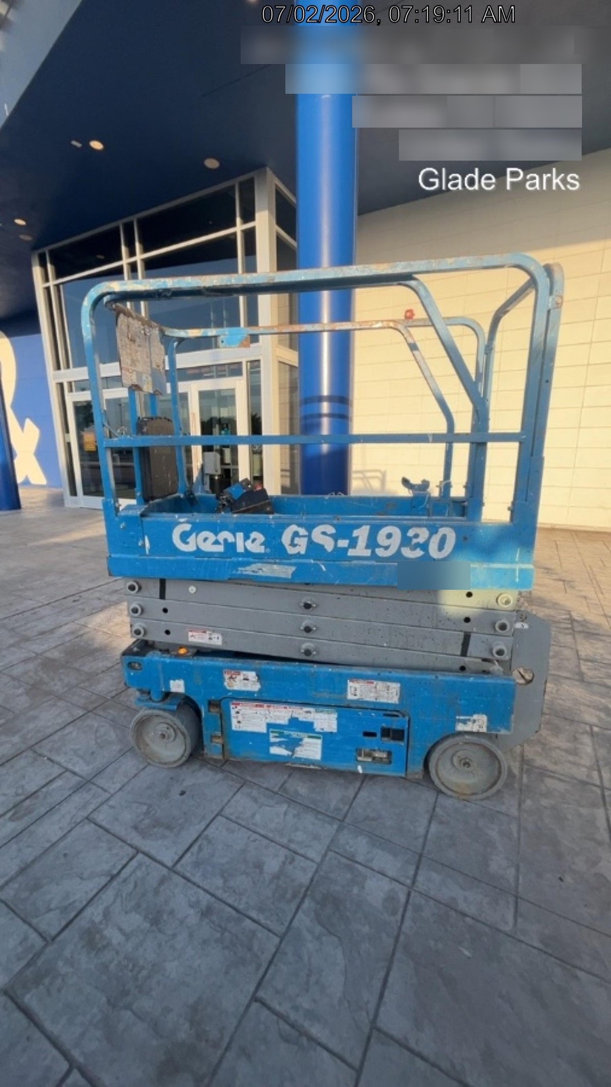 2018 Genie GS-1930 Genie GS-1930 w/Fixed Rail, Chain Entry