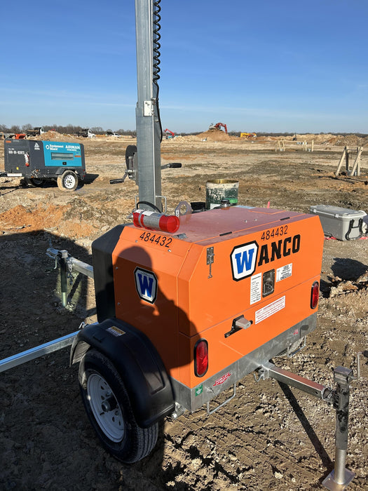 2024 Wanco WLTT-4MM4K Diesel, Mitsubishi L2E, 9.0HP @1800 rpm, Deep Sea Controller, Shore Power Plug, Auto Start, (4) 350W LED Floodlights, 4kW Generator, 60 Gal Fuel Tank, 2" Ball, T3