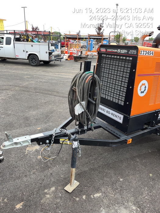 2021 Lincoln Electric Vantage 549X Ready Pak 3, ORANGE (includes trailer, cable rack, fender light kit)