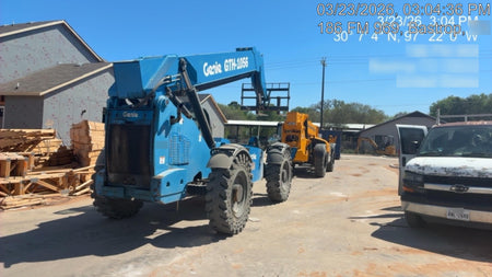 2018 Genie GTH-1056 Genie GTH-1056 w/CAB, Solid Tires, Work Lights, 60" carriage/forks, cab mesh, beacon