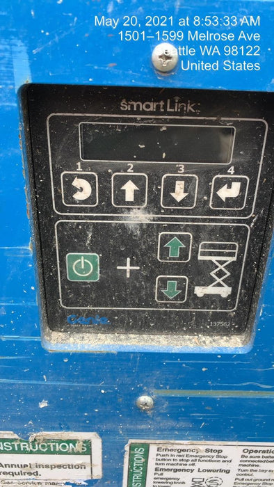 2020 Genie GS-1930 Solid Non Marking Tires, Beacon, Folding rails with half height swing gate, 800W Inverter