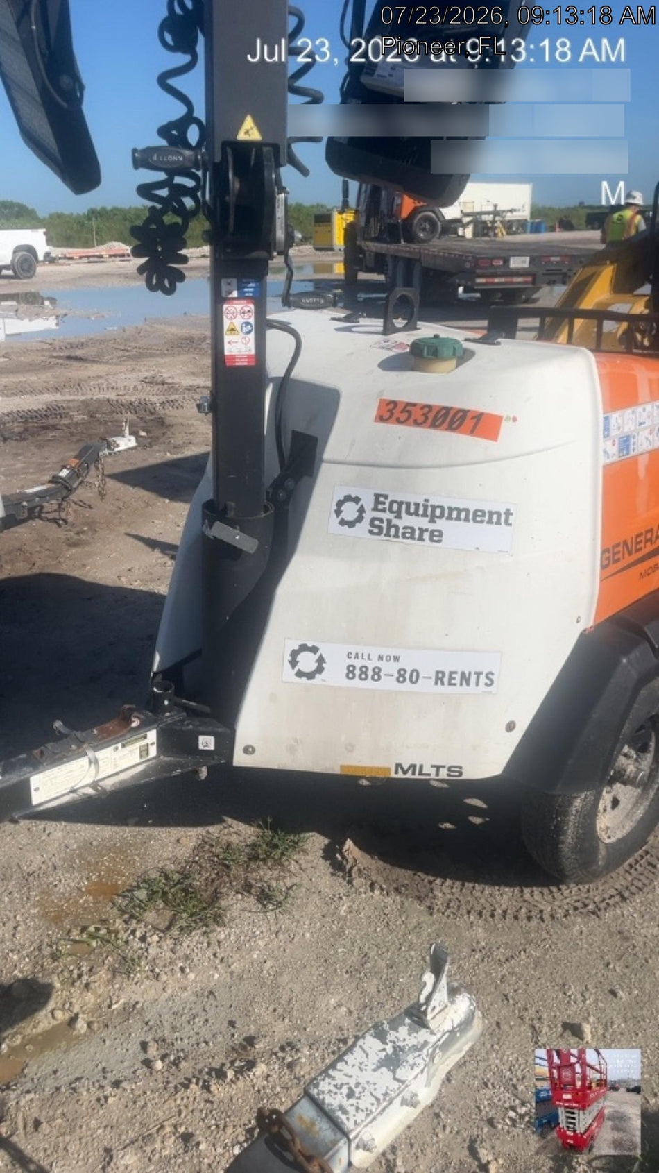 2023 Generac MLT2 Diesel, Flex Switch 120V Input, Powerzone Controller, (4) 320W LED Lights, 4kW Generator, 39.9 Gal Fuel Tank, 2" Ball, T3