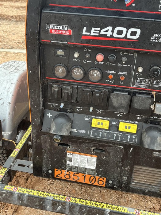 2022 Lincoln Electric LE400 Kubota V1505, Trlr, Cable Rack, Light Kit, ES Decals, T3