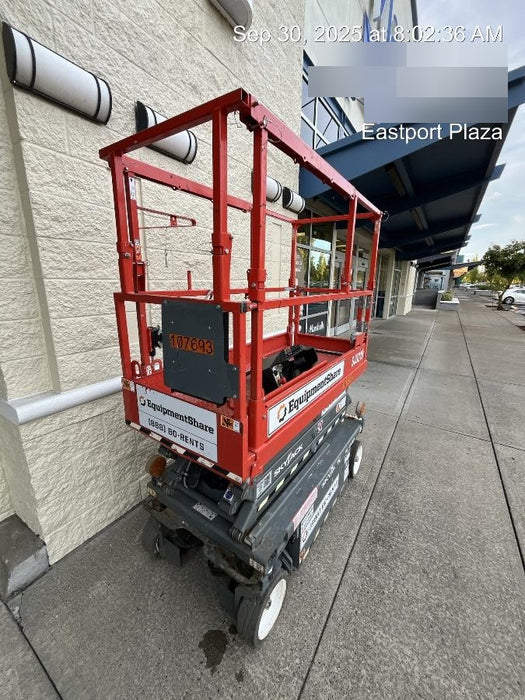 2020 Skyjack SJIII-3219 Solid NM Tires, Half height spring hinged entry gate, Dual Beacons, 800W Inverter