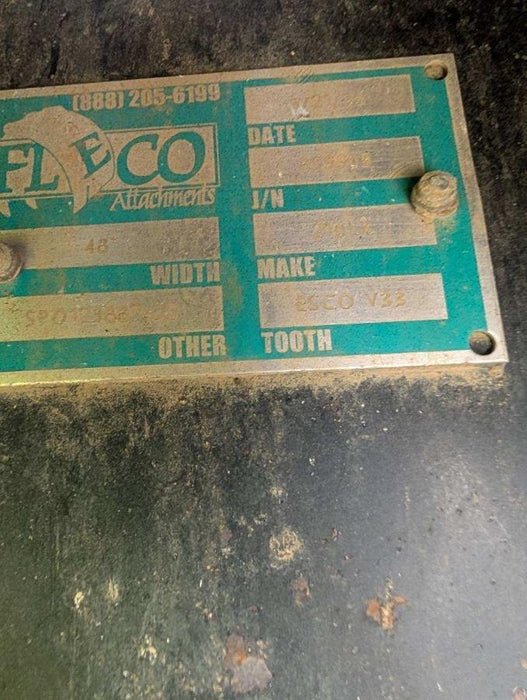 2025 FLECO 48" Bucket - Fleco 45k - 55k Excavator
