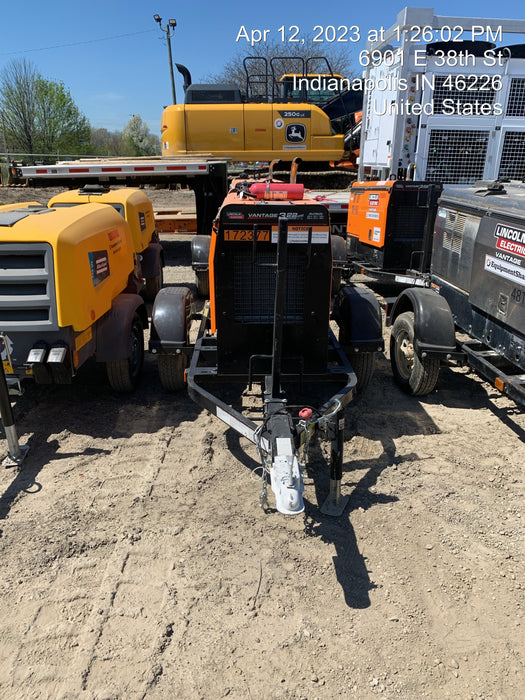 2021 Lincoln Electric Vantage 322 Vantage 322 Ready Pak 3 w/ Decals, ORANGE (includes trailer, cable rack, fender light kit) NO Telematics