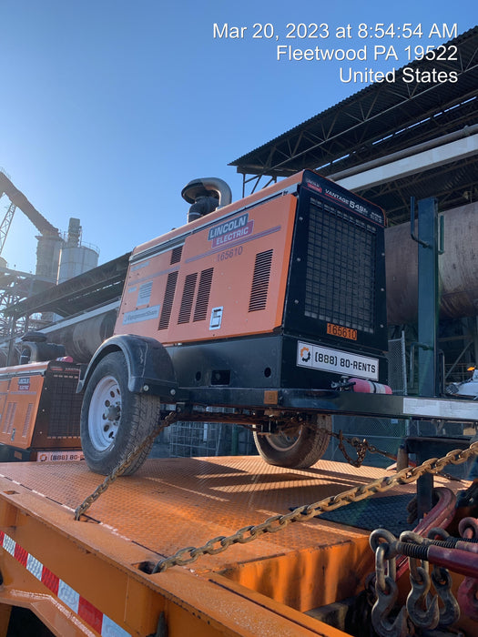2021 Lincoln Electric Vantage 549X Ready Pak 3, ORANGE (includes trailer, cable rack, fender light kit)