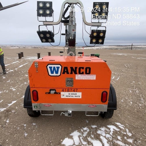 2024 Wanco WLTT-4MM4K Diesel, Deep Sea Controller, Shore Power Plug, Auto Start, (4) 350W LED Floodlights, 4kW Generator, 60 Gal Fuel Tank, 2" Ball, T3