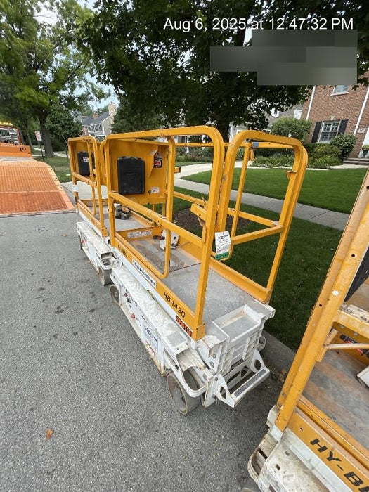 Custom Equipment HB-1430 Hy-Brid Scissor Lift
Platform capacity up to 670 lbs
Working height up to 20 ft
Weighs under 1,700 lbs
Non-marking wheels