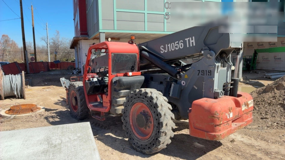 2018 Skyjack SJ1056 TH Skyjack 1056 TH Telehandler w/Open ROPS, Work Lights/Beacon, Solid Tires, 60" Carriage and Forks