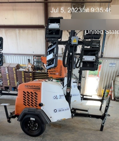 2023 Generac MLT2 Diesel, Flex Switch 120V Input, Powerzone Controller, (4) 320W LED Lights, 4kW Generator, 39.9 Gal Fuel Tank, 2" Ball, T3