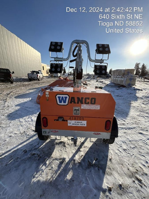 2024 Wanco WLTT-4MM4K Diesel, Deep Sea Controller, Shore Power Plug, Auto Start, (4) 350W LED Floodlights, 4kW Generator, 60 Gal Fuel Tank, 2" Ball, T3