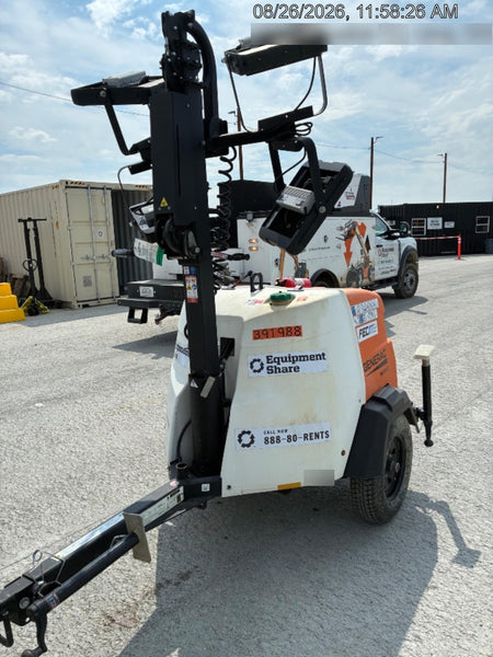 2024 Generac MLT2 Diesel, Flex Switch 120V Input, Powerzone Controller, 
(4) 320W LED Lights, 4kW Generator, 39.9 Gal Fuel Tank, 2" Ball, T3