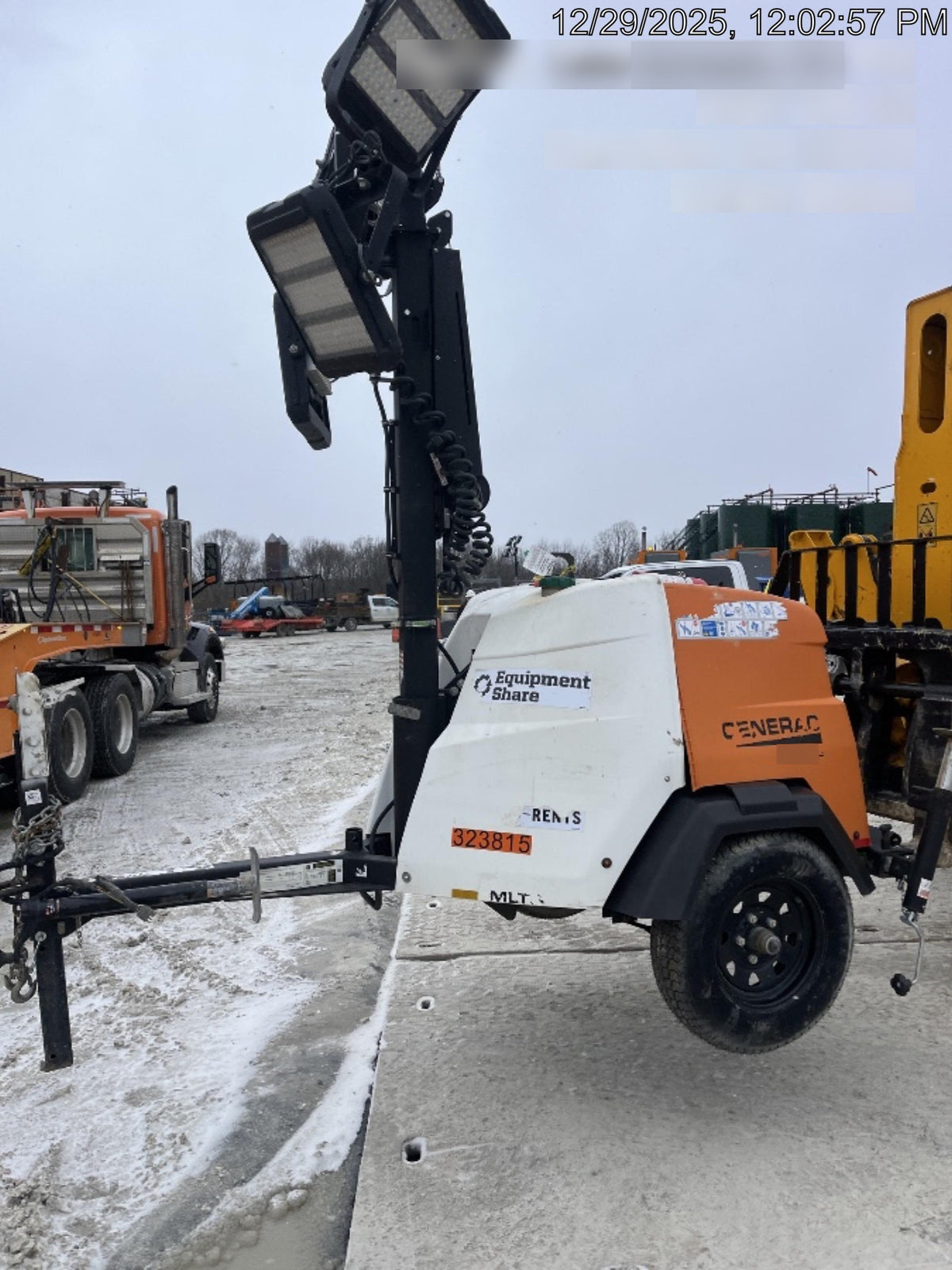 2023 Generac MLT2 Diesel, Flex Switch 120V Input, Powerzone Controller, (4) 320W LED Lights, 4kW Generator, 39.9 Gal Fuel Tank, 2" Ball, T3