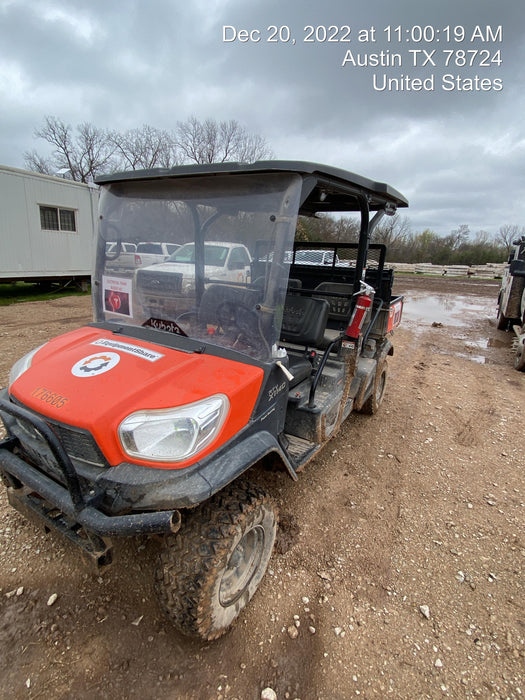 2021 Kubota RTV-X1140W-H Plastic Canopy, Windshield Acrylic Clear, LED Strobe Light, Wire Harness Kit, Back up Alarm