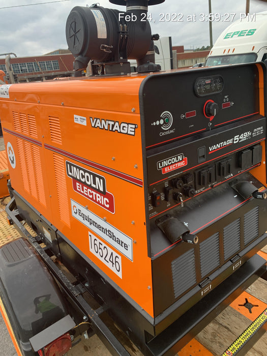 2021 Lincoln Electric Vantage 549X Ready Pak 3, ORANGE (includes trailer, cable rack, fender light kit)