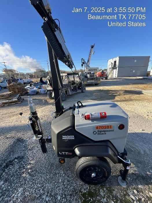 2024 Wacker Neuson LTT4 Diesel, Kohler KDW702, Deep Sea Controller, Auto Start, LED 320W, Bypass Outlet, T3