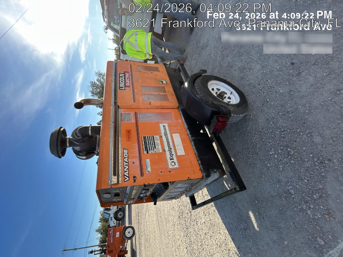2021 Lincoln Electric Vantage 549X Ready Pak 3, ORANGE (includes trailer, cable rack, fender light kit)