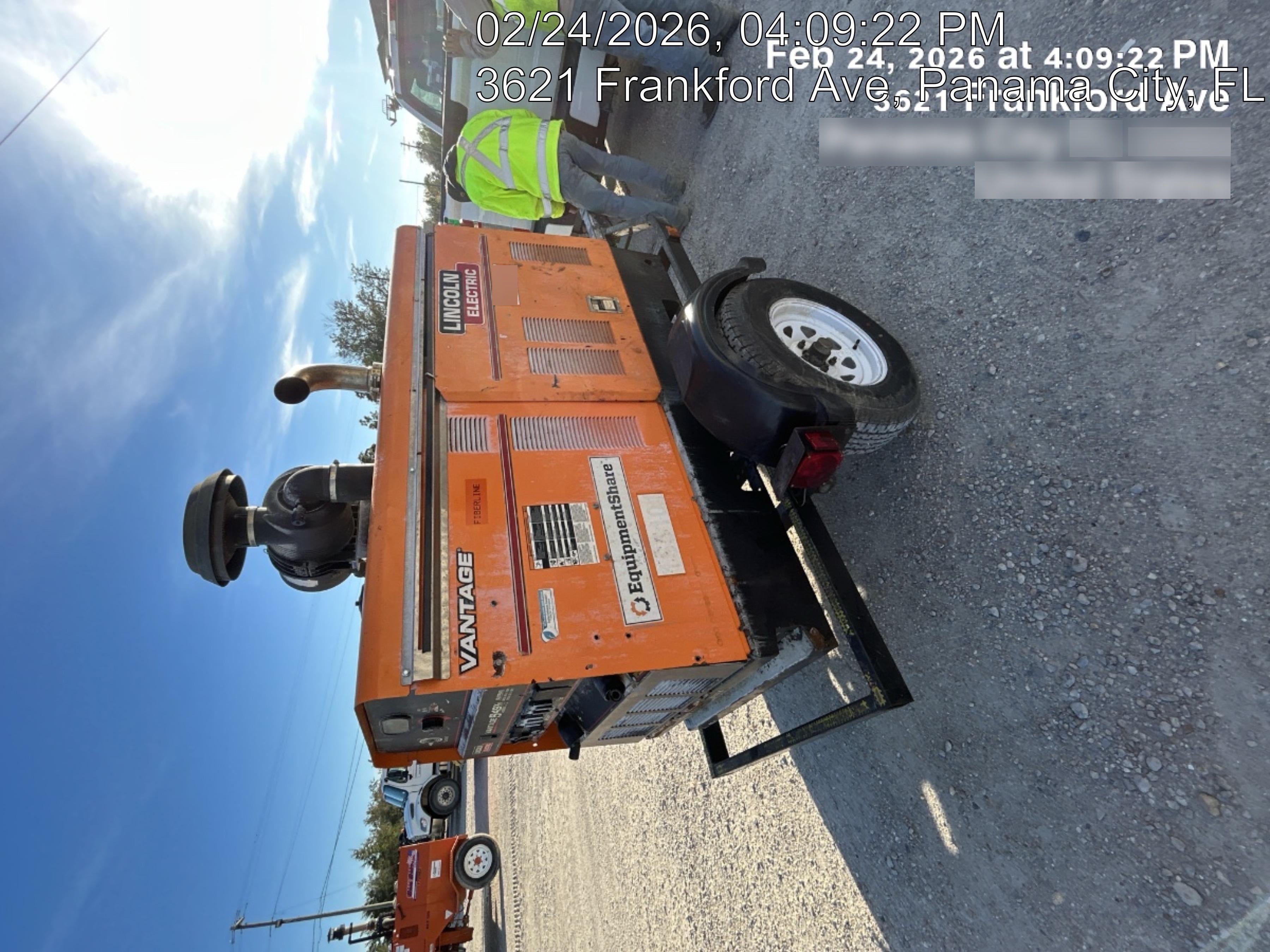 2021 Lincoln Electric Vantage 549X Ready Pak 3, ORANGE (includes trailer, cable rack, fender light kit)
