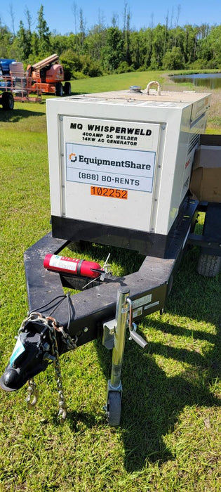 2020 Multiquip DLW400ESA4 400 amp Welder, 14kW, 120/240V, T4F Kubota, Trailer