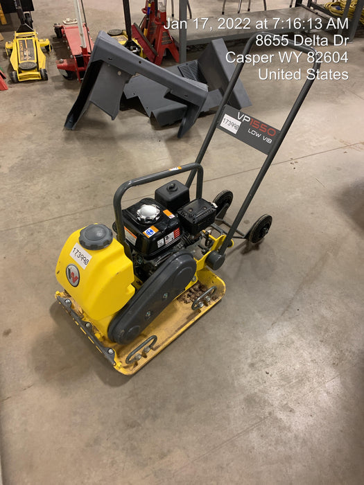 2021 Wacker Neuson VP1550AW Plate Compactor w/ Water Tank