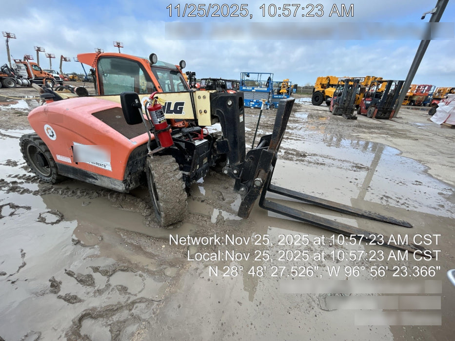 2020 JLG G5-18A Cab/Heat/Air, NM Solid Tires, Beacon w/48" Carriage, 48" Pallet Forks