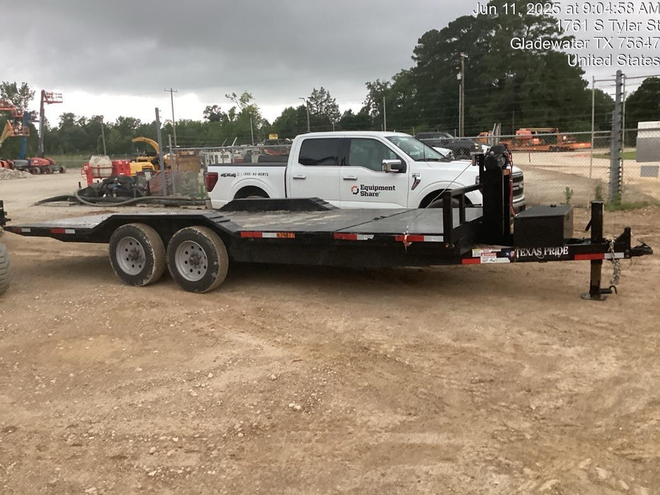 2024 TEXAS PRIDE TRAILERS 21' Lowboy Gravity Tilt Bed 14K Bumper Pull Trailer