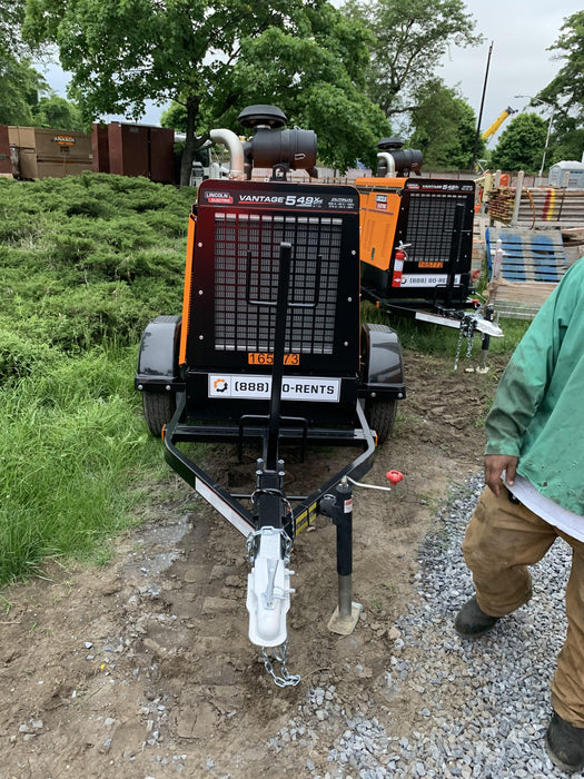 2021 Lincoln Electric Vantage 549X Ready Pak 3, ORANGE (includes trailer, cable rack, fender light kit)