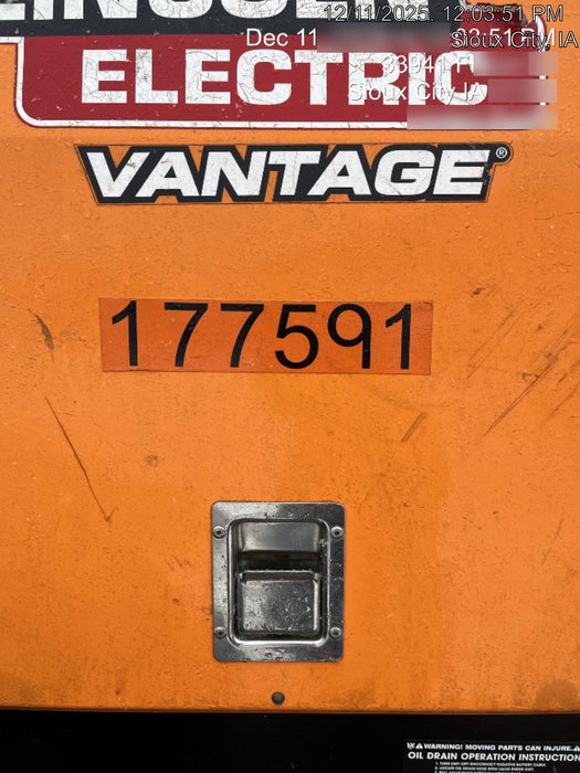 2021 Lincoln Electric Vantage 322 Vantage 322 Ready Pak 3 w/ Decals, ORANGE (includes trailer, cable rack, fender light kit) NO Telematics