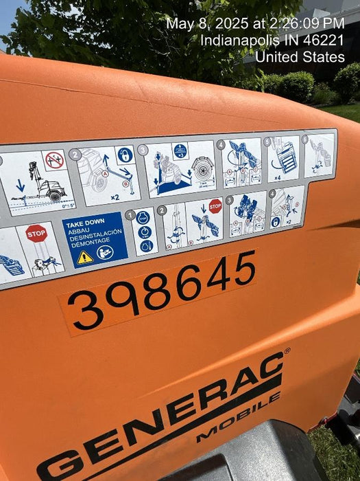 2024 Generac MLT2 Diesel, Flex Switch 120V Input, Powerzone Controller, 
(4) 320W LED Lights, 4kW Generator, 39.9 Gal Fuel Tank, 2" Ball, T3