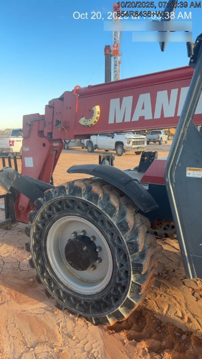 2018 Manitou MTA10055 Manitou MTA 10055 w/Open ROPS, Work Lights/Strobe, Aux Hyd, Solid Tires, Lift Hook, 66" Carriage, 60" Forks