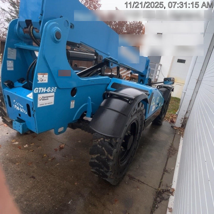 2018 Genie GTH-636 Genie GTH-636 w/Open ROPS, Work Lights, Solid Tires, RH Cab Mesh, Beacon, 48" Carriage and Forks