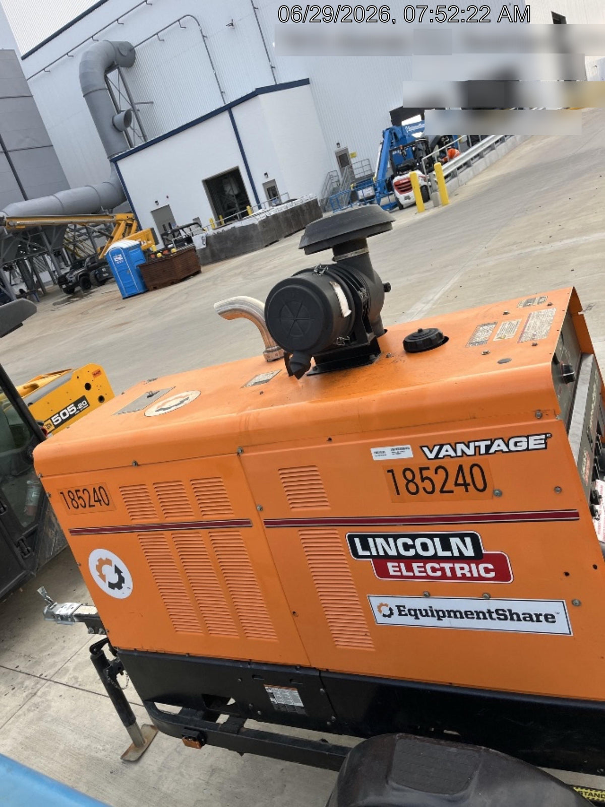 2021 Lincoln Electric Vantage 549X Ready Pak 3, ORANGE (includes trailer, cable rack, fender light kit)