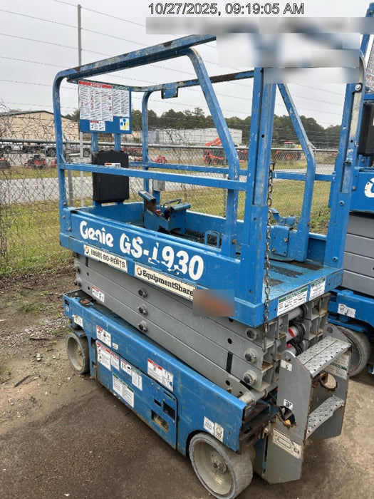 2018 Genie GS-1930 Genie GS-1930 w/Fixed Rail, Chain Entry
