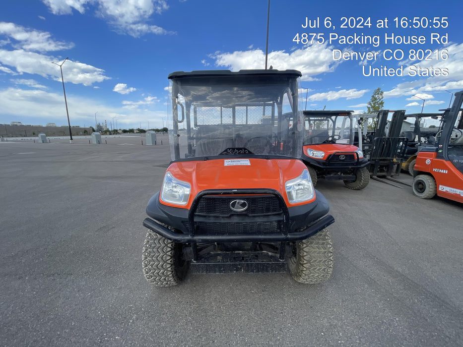 2022 Kubota RTV-X1140W-H Plastic Canopy, Windshield Acrylic Clear, LED Strobe Light, Wire Harness Kit, Back up Alarm